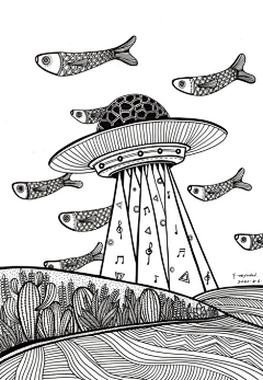 喂鱼喂采集到原创手绘：鱼儿的世界