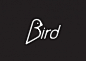 bird  英文字体 LOGO设计