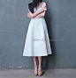 SPRING/2014 极简主义 White Swan Dress