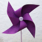 紫色 纸风车 花纹 特种纸 一个