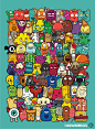 100 weirdos Character Design, Game Design, Illustration #Design