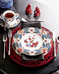 Chinoiserie Chic: Red, White, and Blue Chinoiserie: 