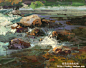 美国女画家*凯瑟琳西德茨 艺术 绘画 风景 油画  #山水画# #油画# #工艺#