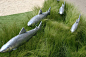 Paul Amey fish sculptures Chelsea Flower Show 2012