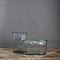 法式乡村风格西班牙进口手工工艺花瓶 复古回收玻璃人工吹制的图片