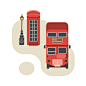 London icon Art Print by Jing Zhang's illustrations手绘 矢量 #插画# #采集大赛#【之所以灵感库】