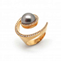 Angela Hubel - Rose Gold & Brilliant Galaxy Ring - ORRO Contemporary Jewellery Glasgow
