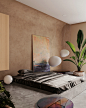 室内设计·卧室·挂画·绿植