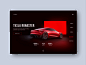 Tesla Hero Slider landing page tesla ui concept interaction ux