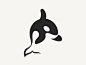 The Orca Project graphic design killer whale logotype logo sea animal silhouette orca