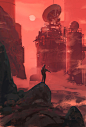 Out Post , Amir Zand : An Outpost, maybe on mars ... Kinda Feels like DOOM game