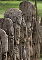 Waga Wooden Carved Sculptures Devoted To The Dead Konso Tribe Omo Valley Ethiopia by Eric Lafforgue, via Flickr