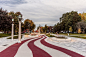 Parc Guido-Nincheri Landscape by civiliti : A new park celebrates life with its strong graphics
