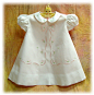 Organdy Inset Baby Dress from Wendy's Embroidery Club Wendy Schoen. Love her work. Children's Corner Carol pattern