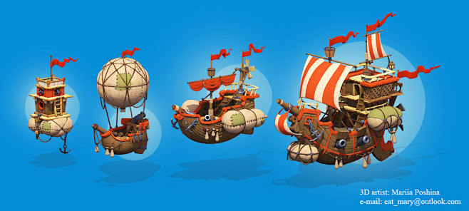3D Pirates ships, Ma...