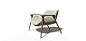 KHEPRI ARMCHAIR Side View ALMA de LUCE