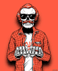 【新提醒】Bones brigade骷髅骨头派插画-CUYPERS [9P]-美术插画 -