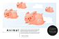 超可爱小动物家族卡通插画矢量图设计素材  - PS饭团网