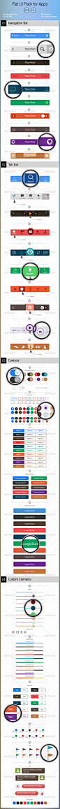 Flat UI Pack for Apps - Build Apps. Beautifully! - User Interfaces Web Elements