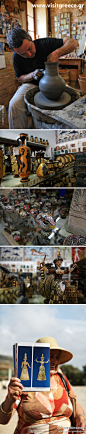 [希腊国家旅游组织] 在希腊购物, 最值得一淘的是手工艺店里面的陶器和神话雕塑, 所以玩之余别忘了带走一个你喜欢的神像噢!