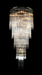 Contemporary Chandeliers | Large Contemporary Chandeliers - AQUA SHOWER CHANDELIER: 