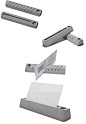 Concrete Office Desk Stationery Organizer Collection Pen Pencil Holder Business Card Stand Holder