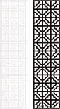 黑色中式四方连续图案窗格镂空花纹-矢量花纹|矢量花边素材下载(编号:1667415)