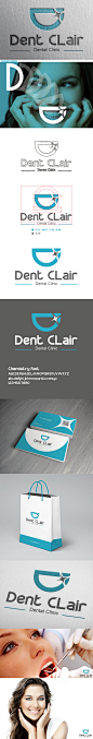 Dent Clair Logo : Dent Clair Logo " dental clinic "