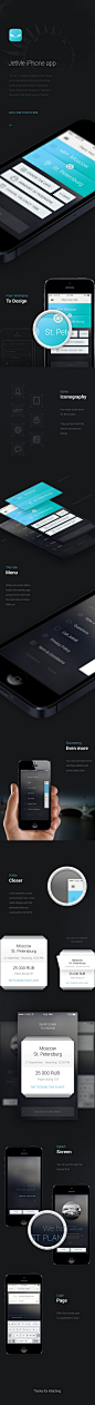 JetMe iPhone app by Dima Shvedun, via Behance