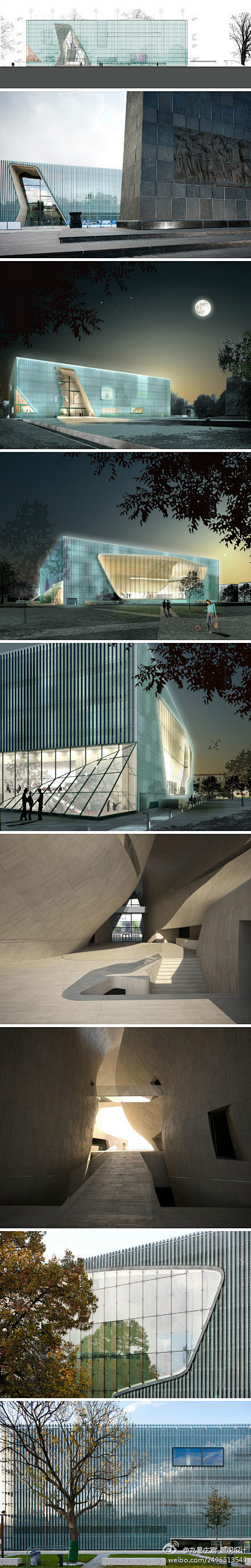 时光影墙丨波兰犹太历史博物馆建筑设计