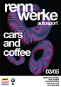 automobile automotive   carros Cars cars and coffee Coffee Event graphic design  motorsports poster