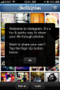 Instagram的iPhone popovers截图