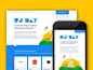 Rjday Landing page design