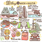 【可爱的城市旅行日记插画篇】这些可爱的旅行日记出自日本插画师chichi之手，每座城市都包含着最具特色最值得访问的10项推荐。｜转