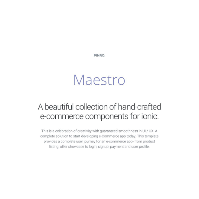 Products : Maestro i...