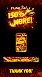 Fiery Sale! Marketing Art