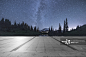院子,星星,华盛顿州,雪山,环境正版图片素材