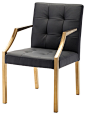 Paris Dining Armchair, Black contemporary-armchairs-and-accent-chairs