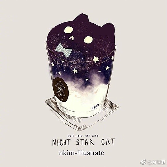 猫咪主题饮品♡ (BY:N*Kim) ​...