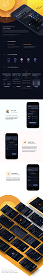 Crypto change mobile app on Behance