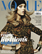 Burberry Prorsum on the October cover of Vogue Korea