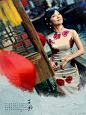 子衿、旗袍、经典、服装、中国风、复古、民族、古典