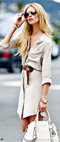 Michael Kors shirt dress  at KG Street Style