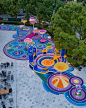 LOLLIPOP STREET - 100architects : Lollipop Street Lujiazui | Shanghai | China   Lollipop Street is a public space activation project that aims to create a trendy outdoor play area as a welcoming and gathering point for the community, right at the front pl