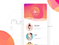 Album-Radial-Interaction johnyvino web ux ui radio playlist player music minimal ios interaction gif