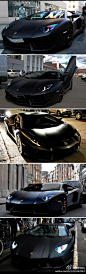 大黑牛Aventador LP700-4 黑色魅影——有的很冷艳，有的单刀赴会，有的霸气十足，有的目光如炬，真是让人爱的狂热！