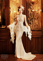 YolanCris Vintage Wedding Dress 白色复古婚纱｜充满浓郁的复古风情~ ~犹如戏梦巴黎的交际花，沉迷于纸醉金迷和莺歌燕舞……