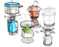 Sketches of Camping Stoves BY Designer Spencer Nugent