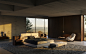 3d max arquitectura bedroom brasilia corona render  interior design  Minotti polyviz product product design 
