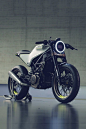 Future perfect: this is the 401 Vit Pilen concept motorcycle. Meaning "White Arrow," it's Husqvarna's vision of what a light, fast road bike should be. Based on already-available running gear, there's a high chance this machine will make it into